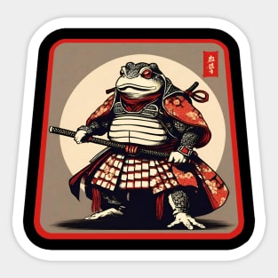 Toad Samurai Sticker